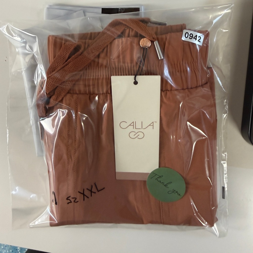 CALIA Nyluxe 3" Shorts Womens XXL Copper Activewear Outdoors Travel A-Line - Picture 8 of 8